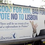 A Libertas billboard during the Lisbon campaigns. 