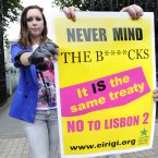 Eirigi launch 'Never Mind the Bollocks' Second Lisbon posters. Photo: Sasko Lazarov/Photocall Ireland