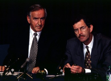Albert Reynolds and Dick Spring were among those who did not surrender their pensions last year