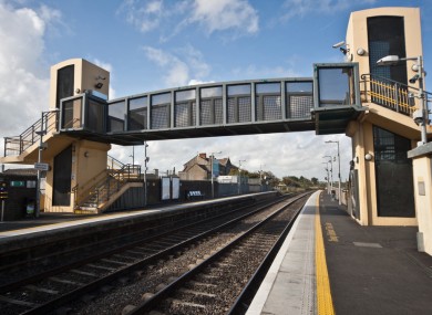 The crossing at Balbriggan train station, which had lifts installed in 2002.