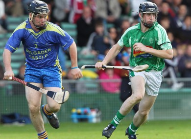 Graeme Mulcahy (right) was in lethal form for Kilmallock today.