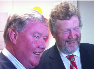 Minister Reilly in Balbriggan this evening with local businessman Luke Moriarty