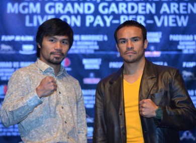 Pacquaio and Marquez.
