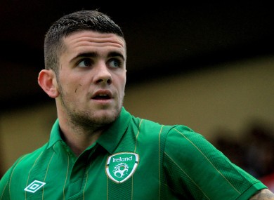 Brady in action for the U21s.