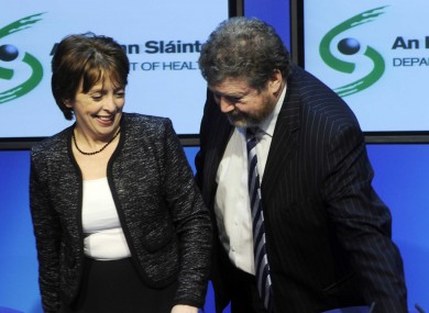 Roisin Shortall and James Reilly: it wasn't a joint comedy award.