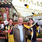 Veronica Maher and Anne Duggan and from Pearse St. Kilkenny with Fr.  Jim Murphy, St. Canice's Parish, Kilkenny.