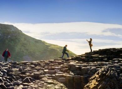 The geological wonder of the Giant's Causeway in Co Antrim.
