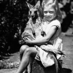 A young Australian girl with her pet kangaroo in 1951 (S&G Barratts/EMPICS Archive)