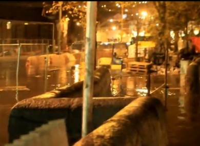 Flooding at the Coal Quay in Cork city