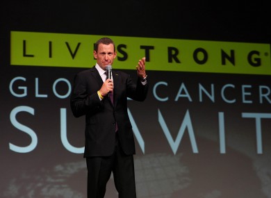 Lance Armstrong: in disgrace.