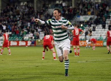 Twigg scores in Tallaght earlier this season.