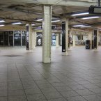 Back on the main concourse at Times Square, it's very still indeed. (Metropolitan Transportation Authority / Aaron Donovan)