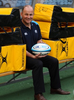 Scotland head coach Andy Robinson during a photo call following the team announcement at Murrayfield today.