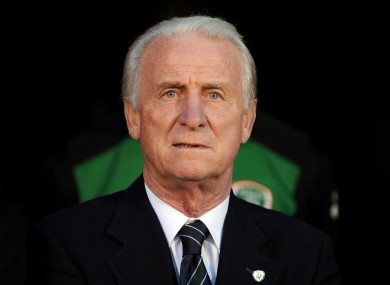Trapattoni received a vote of confidence from the FAI earlier in the week.
