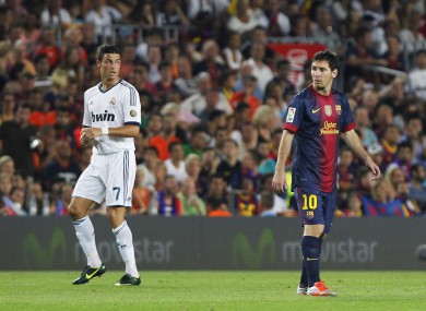 Ronaldo and Messi.