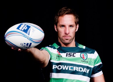 Tomás O'Leary at the London launch of the Amlin Challenge Cup.