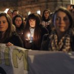 Members of the public gathered outside Leinster House this evening calling for legislation to be introduced to deal with the issue of abortion after the death of Savita Halappanavar.
Photo: Laura Hutton/Photocall Ireland
