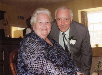 Bertie Acheson, right, with his wife Sheila.