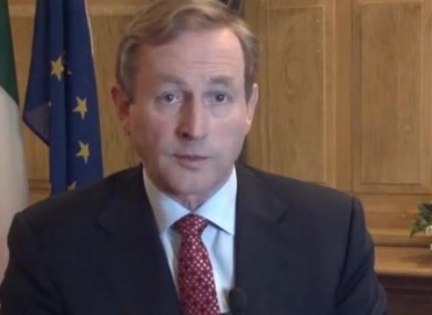Enda Kenny speaking in a video posted to the Irish Government News Service, MerrionStreet.ie