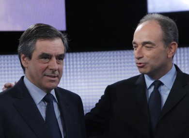 Francois Fillon (left) and Jean-Francois Cope both believe they have been elected to succeed Nicolas Sarkozy at the UMP.