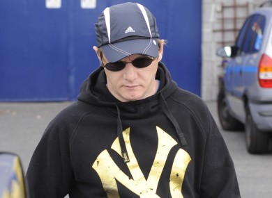 Larry Murphy leaving Arbour Hill prison in 2010.