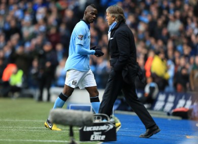 Balotelli and Mancini.