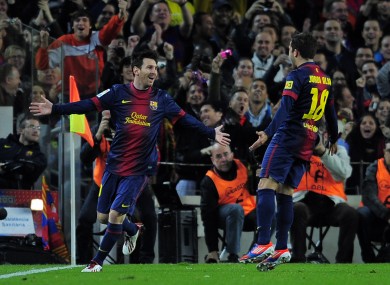 Lionel Messi scored his side's second goal.