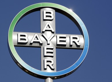 The logo of the Bayer company on top of an office building in Berlin (File photo)