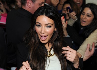 Kim Kardashian reacts in shock to an offer of pants.
