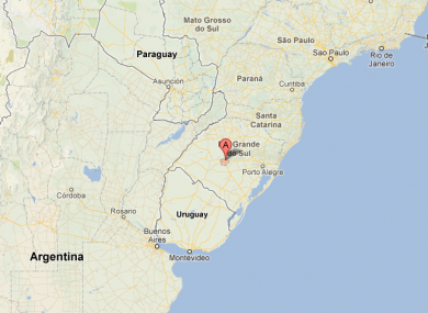 Santa Maria in Rio Grande do Sul is in the south of Brazil