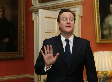 British Prime Minister David Cameron (File)
