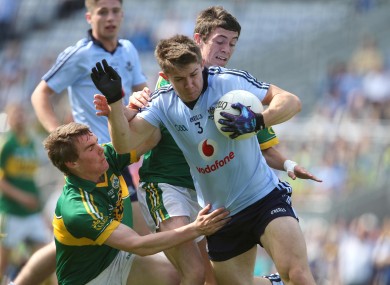 David Byrne in minor action against Kerry last September.
