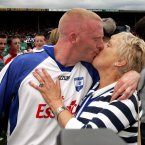 Mullane is congratulated by his mother Kathleen after Waterford's success against Cork.