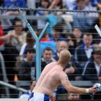 Mullane throws his jersey into the Waterford supporters after what transpires to be his final game for the county.
