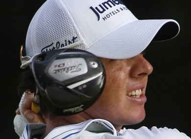 Rory McIlroy: he's going to need a new cap and clubs.