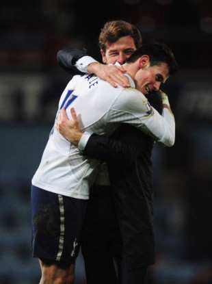 Bale celebrates with Villas-Boas.
