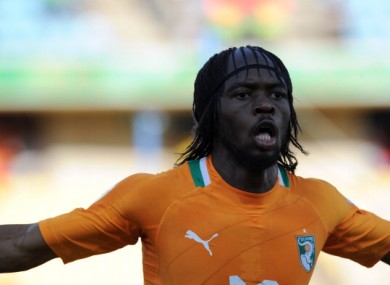 Gervinho: on his way home from South Africa.