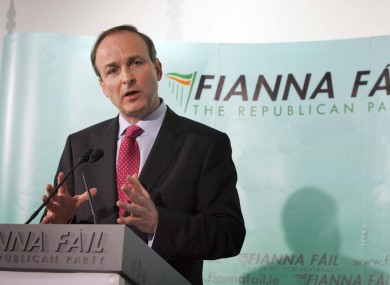 Fianna Fáil leader, Micheál Martin (file photo)