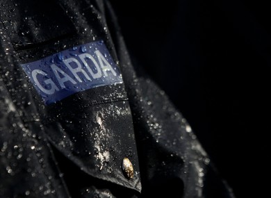A Garda at the State funeral of Detective Garda Adrian Donohoe in Dundalk on Wednesday