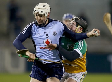 Dublin's Michael Carton and Odhran Kealey of Offaly.