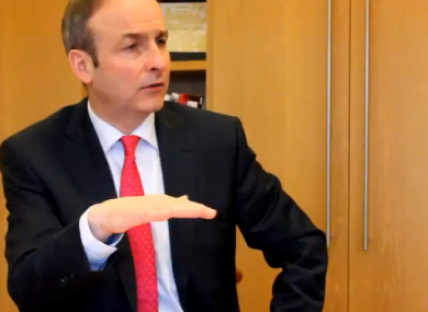 Micheál Martin speaking to TheJournal.ie this week
