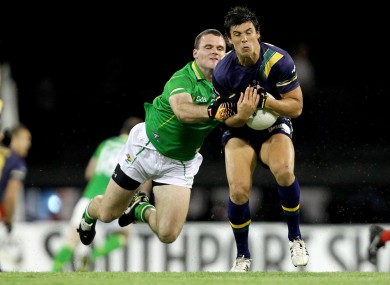 Neil McGee and Anguis Monfries of Australia