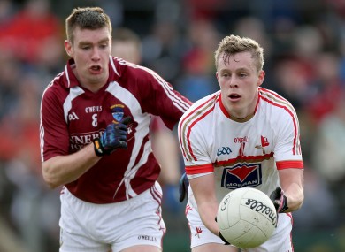 Westmeath's Paul Bannon and Jim McEneaney of Louth.