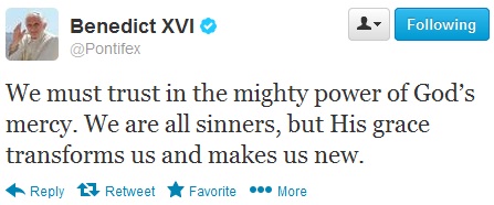 Pope tweet