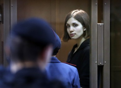 Feminist punk group Pussy Riot member Nadezhda Tolokonnikova