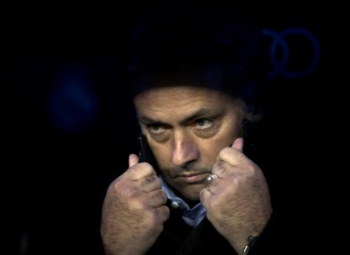 Real Madrid's coach Jose Mourinho.