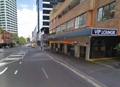 Goulburn Street, Sydney where the assault took place.