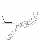 People with larger displays will lean back to take in information. This is healthy, as long as the chair has lumbar support.