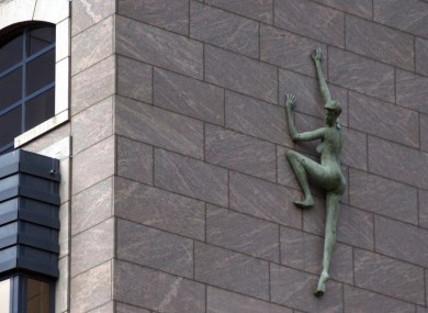 A statue on the side of Treasury Buildings, the home of the NTMA.