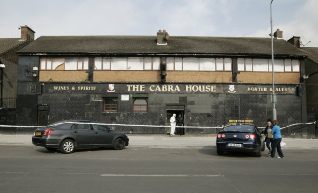 4/3/2013. Cabra Shooting. The scene outside the Ca